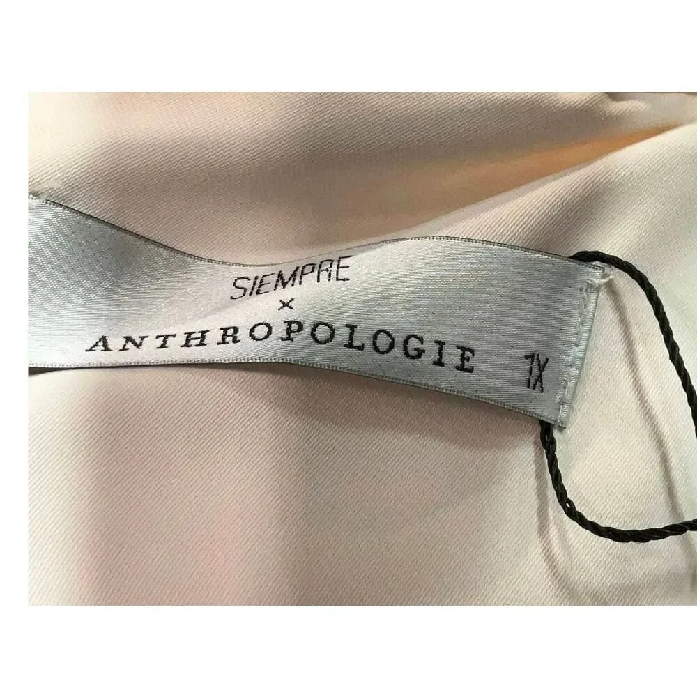 Siempre x Anthropologie Cloud Dancer Payette Dress Sz. 1X